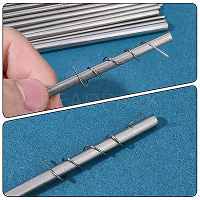 30Pcs 304 Stainless Steel Sticks TOOL-SC0001-88-1