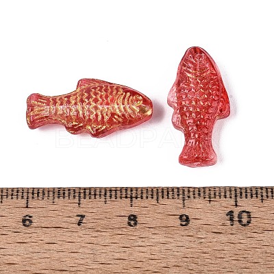 Baking Paint Transparent Glass Beads DGLA-N018-22D-1