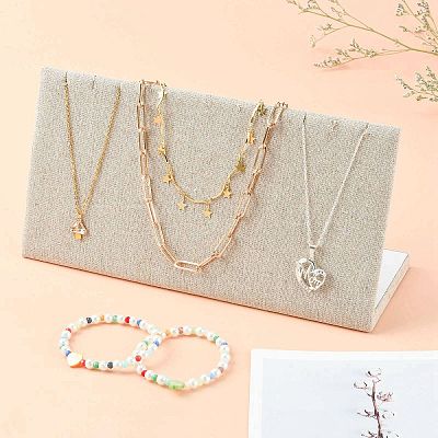 Rectangle Wood Necklace Displays NDIS-N005-01-1