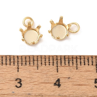 Ion Plating(IP) 304 Stainless Steel Charms Rhinestone Claw Settings STAS-U025-02A-G-1