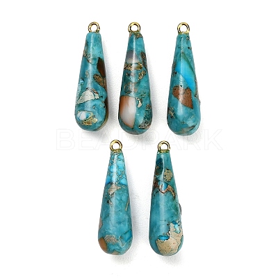 Dyed Synthetic Imperial Jasper Pendants GG-CBAA20A-11G-02-1