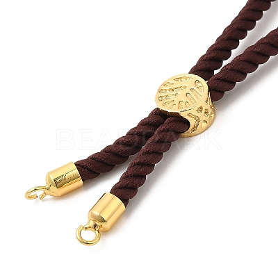 Twisted Nylon Cord Silder Bracelets DIY-B066-03G-02-1