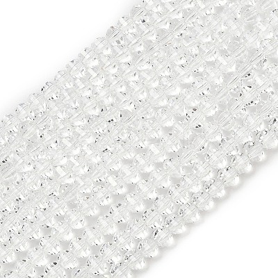 Transparent Glass Beads Strands GLAA-G125-01A-01-1