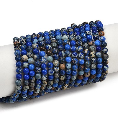 Natural Imperial Jasper Beads Strands X-G-I122-4mm-06-1