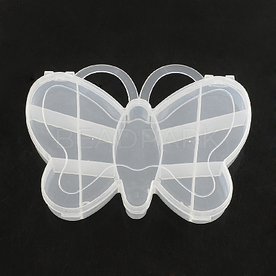 Butterfly Plastic Bead Storage Containers X-CON-Q023-14-1