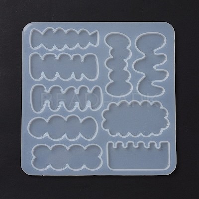 DIY Irregular Shape Cabochon Silicone Molds for Hair Clips DIY-L069-01A-1