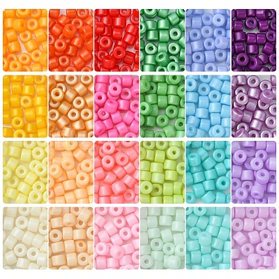 DIY Column Baking Paint Glass Seed Beads Bracelets Making Kits SEED-FS0001-39-1