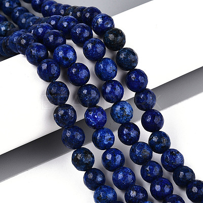 Dyed Natural White Jade Beads Strands G-T139-8mm-60-18-1