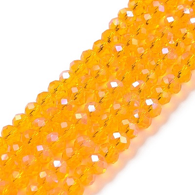 Electroplate Glass Beads Strands EGLA-A034-T3mm-L11-1