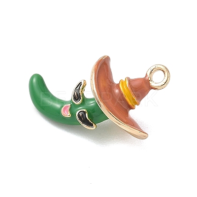 Alloy Enamel Pendants PALLOY-P314-02D-G02-1