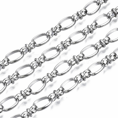 Tarnish Resistant 304 Stainless Steel Oval Link Chains CHS-S008-003P-1