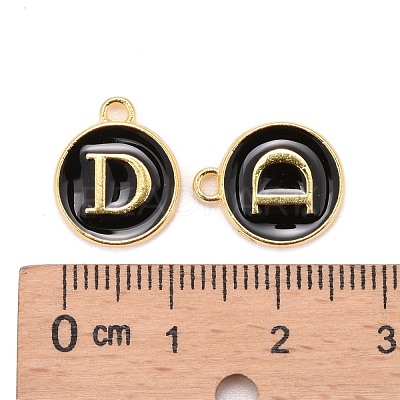 Golden Plated Alloy Charms X-ENAM-S118-02D-1