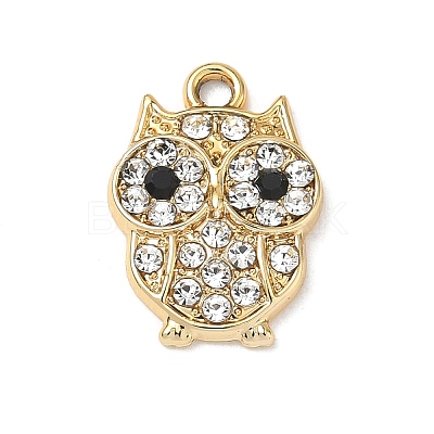 Alloy Rhinestone Pendants RB-CBA9733-02G-1