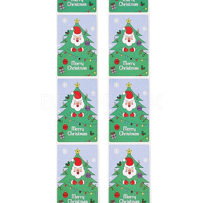 200Pcs Christmas Theme Paper Self-Adhesive Stickers DIY-M070-02R-1