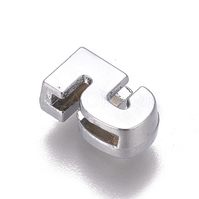 Alloy Rhinestone Slide Charms PALLOY-WH0065-28E-1
