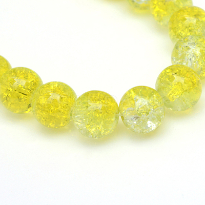 Baking Paint Crackle Glass Beads Strands X-CCG-S001-6mm-04-1