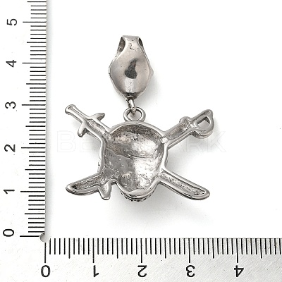 Halloween 304 Stainless Steel Enamel Pendants STAS-Q317-05C-AS-1