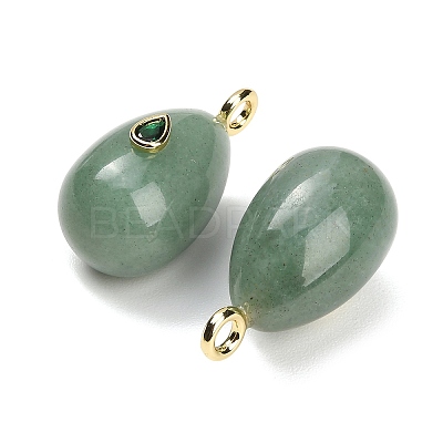 Natural Green Aventurine Pendants GG-CBA4625-02G-02-1