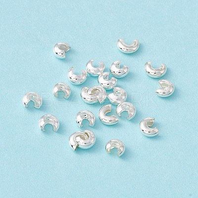 Brass Crimp Beads Covers KK-P219-05A-S-1