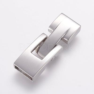 Tarnish Resistant 304 Stainless Steel Snap Lock Clasps STAS-L189-32P-1