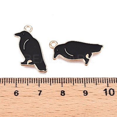Halloween Theme Alloy Enamel Pendants X-PALLOY-N176-45-RS-1