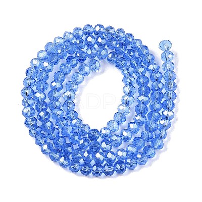 Electroplate Glass Beads Strands EGLA-A044-T4mm-A14-1