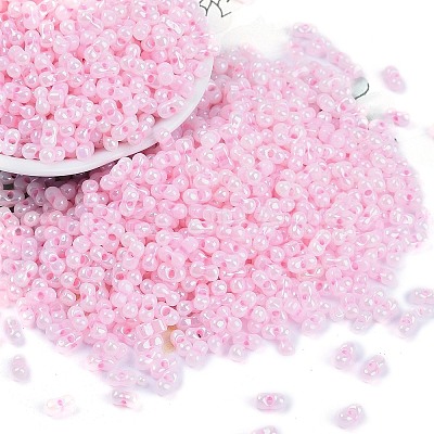 Opaque Colours Luster Glass Seed Beads X1-SEED-K010-04G-1