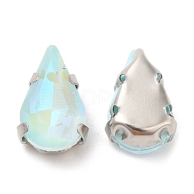 Mocha Fluorescent(MI) Teardrop Sew on Rhinestone GGLA-M006-01A-P05-1