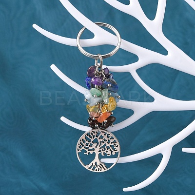 Natural Gemstone Keychain KEYC-JKC00163-02-1
