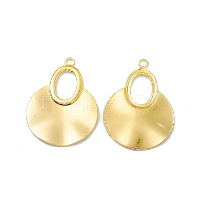 Ion Plating(IP) 304 Stainless Steel Big Pendants X-STAS-B031-34G-1