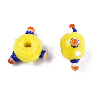 Handmade Bumpy Lampwork Beads LAMP-S194-003-A03-1