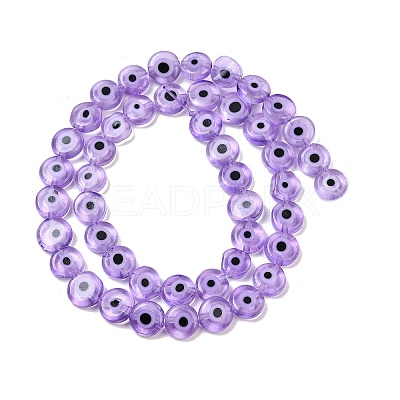 Handmade Evil Eye Lampwork Beads Strands LAMP-G164-10B-02-1