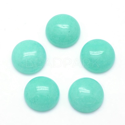 Natural Dyed Jade Cabochons X-G-P393-R30-12mm-1