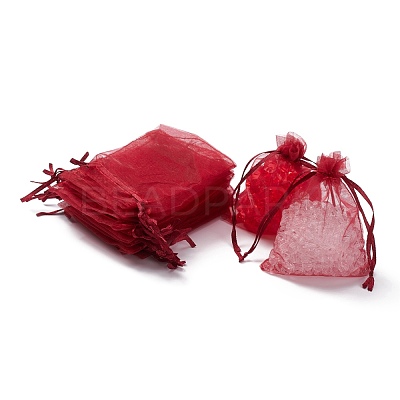 Organza Gift Bags with Drawstring OP-R016-9x12cm-03-1
