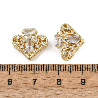 Brass Pave Cubic Zirconia Multi-strand Links ZIRC-F145-09G-01-1