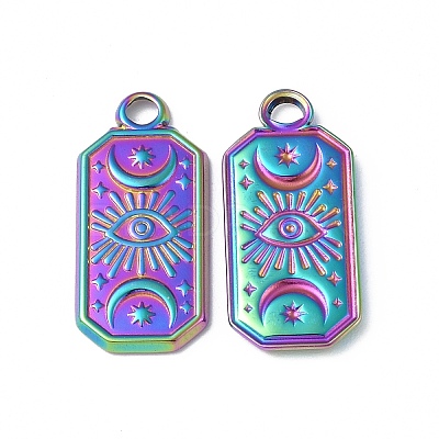 Ion Plating(IP) 304 Stainless Steel Pendants STAS-C066-23M-1
