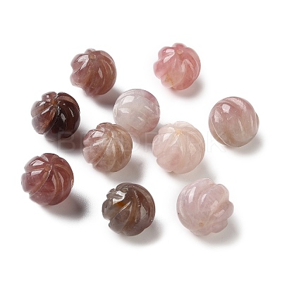 Natural Madagascar Rose Quartz Carved Beads GG-CBABD99-01A-1