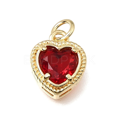 Brass Glass Pendants KK-E802-16G-C-1