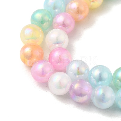 Plating Natural Selenite Beads Strands G-G120-A01-03-06-1