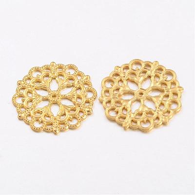 Tibetan Style Filigree Joiners Links TIBE-A11623-G-LF-1