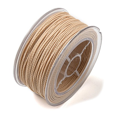 Round Waxed Polyester Cord YC-C001-01A-12-1