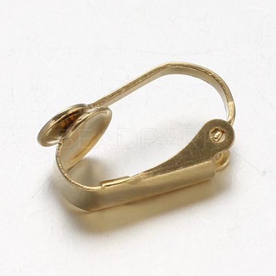 Ion Plating(IP) 304 Stainless Steel Clip-on Earring Findings LS-STAS-G130-20G-1