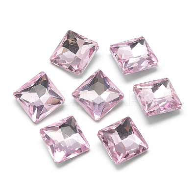 Pointed Back Glass Rhinestone Cabochons RGLA-T027-10x10mm-03-1