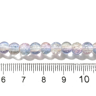 Crackle Glass Beads Strands X-CCG-C002-6mm-09-1