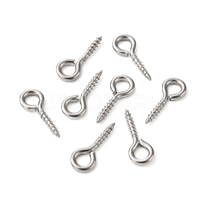 Tarnish Resistant 304 Stainless Steel Screw Eye Pin Peg Bails STAS-L234-165A-P-1