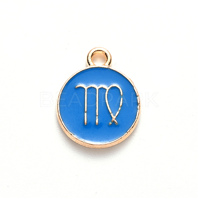 Alloy Enamel Pendants X-ENAM-S124-01A-02B-1