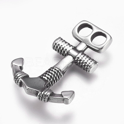 304 Stainless Steel Hook Clasps STAS-O114-077AS-1