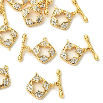 SHEGRACE Bras Micro Pave Clear Cubic Zirconia Toggle Clasps XGRQ5F234-817G-1