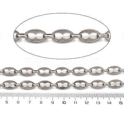 304 Stainless Steel Oval Link Chains CHS-S012-11P-1
