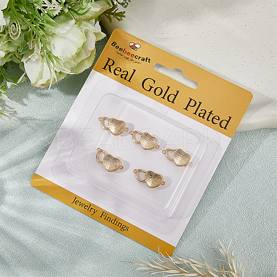 8Pcs Brass Interlocking Clasps KK-BBC0019-68-1